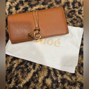 Chloe tan wallet